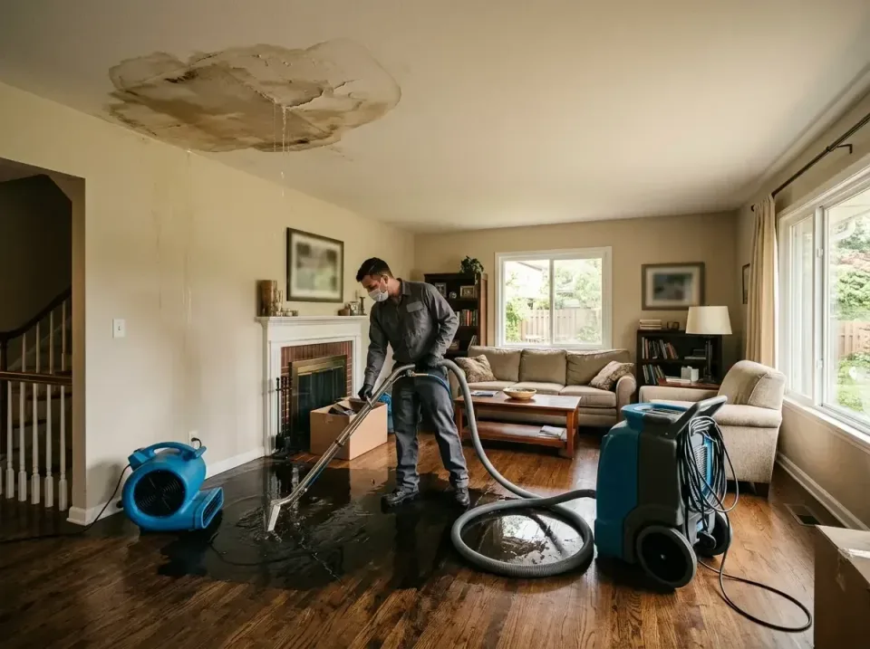 attic-pipe-burst-ceiling-drip-008 — frequently asked questions, Water Damage Restoration & Carpet Care in Fuquay-Varina, NC